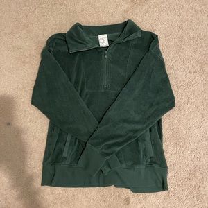 aerie half zip sweater